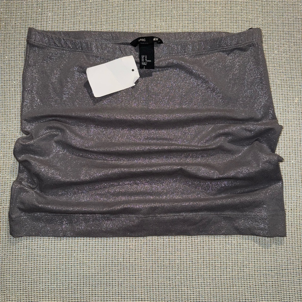 Women’s mini Skirt Silver holographic New with tags size Medium Summer girl